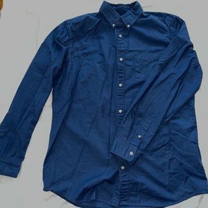 Gap Long Sleeve Men’s Blue Button Down- Large Tall